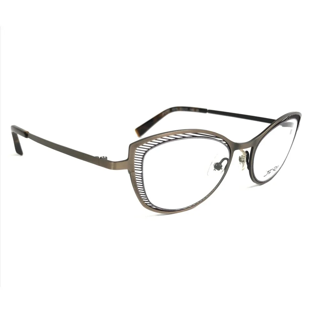 JF Rey Eyeglasses Frames JF2707 5570 Antique Gold Plum Purple Bronze 53-17-146